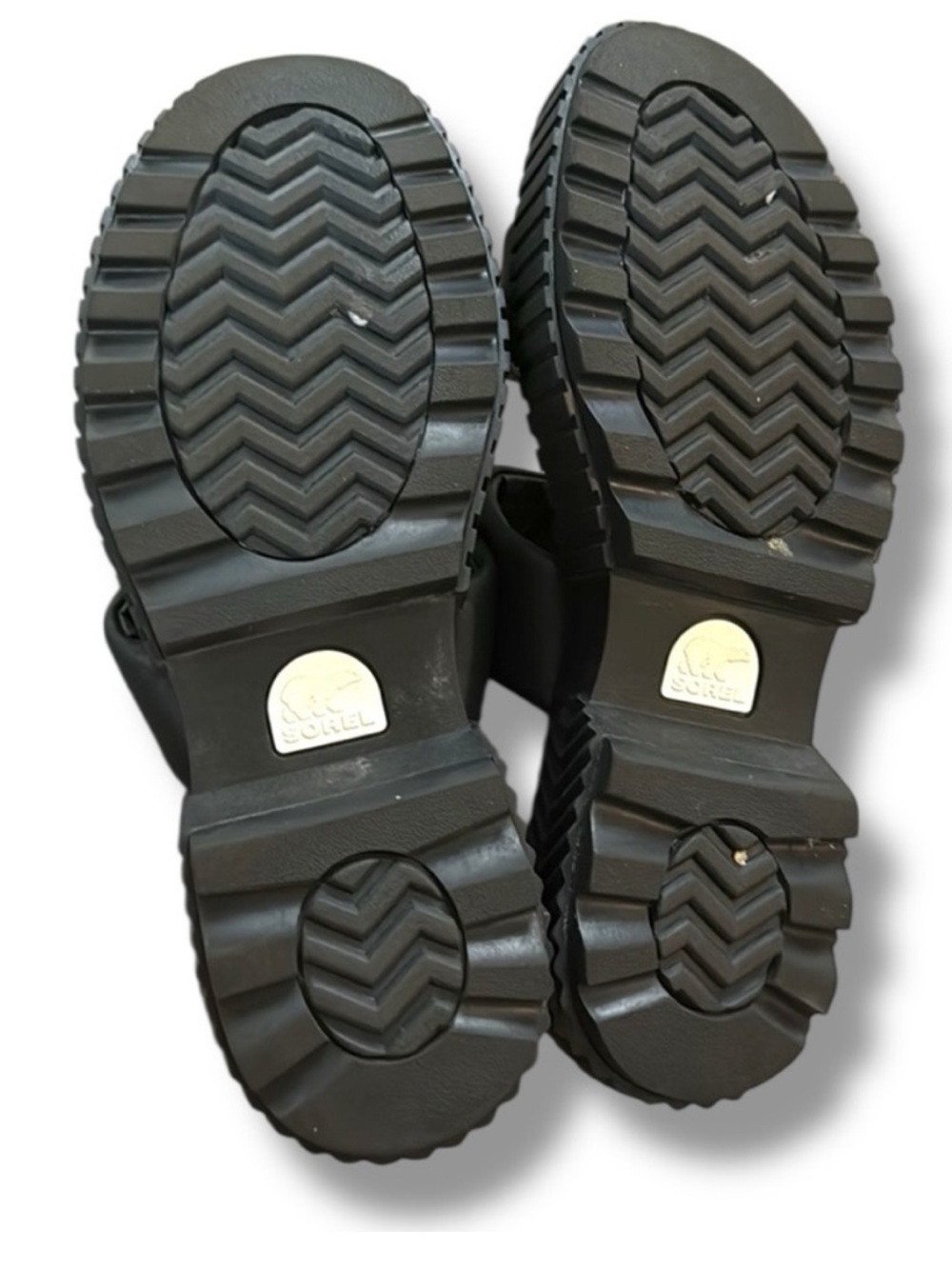 NEW SOREL Ona Streetworks Slide Sandals Size 11 Black Chunky Platform Casual - Picture 6 of 7